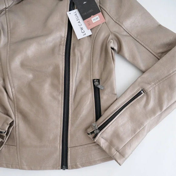 NWT LCW Casual Pewter Metallic Bomber Jacket - Picture 12 of 12